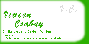 vivien csabay business card